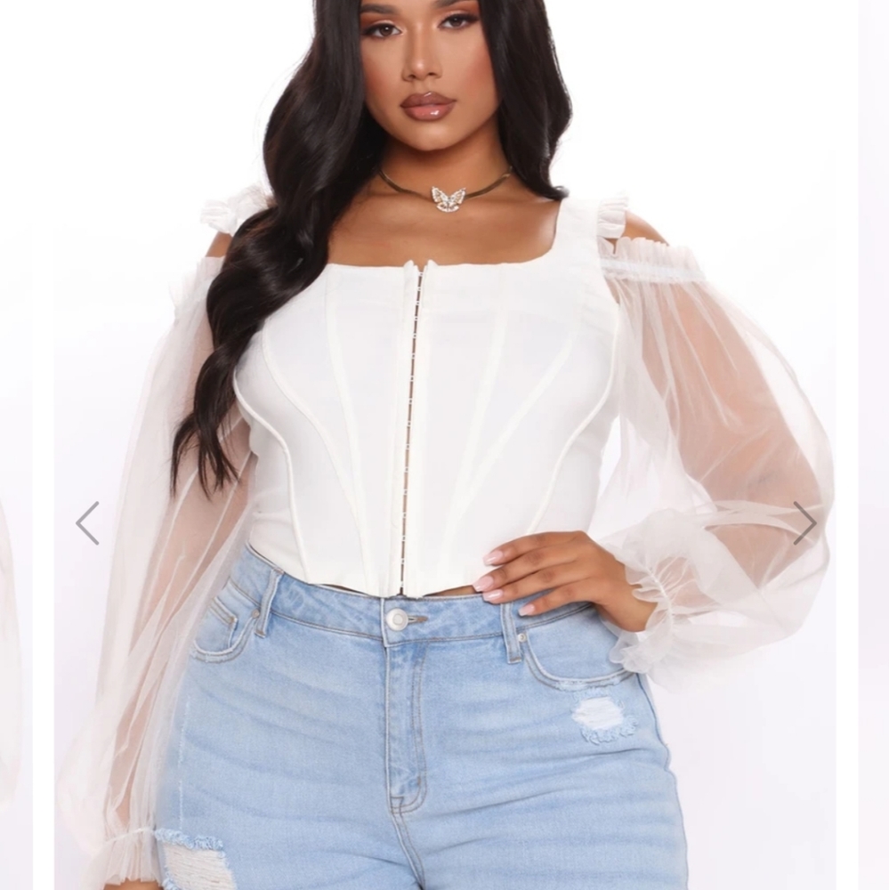 Eva Corset Ruffle Top